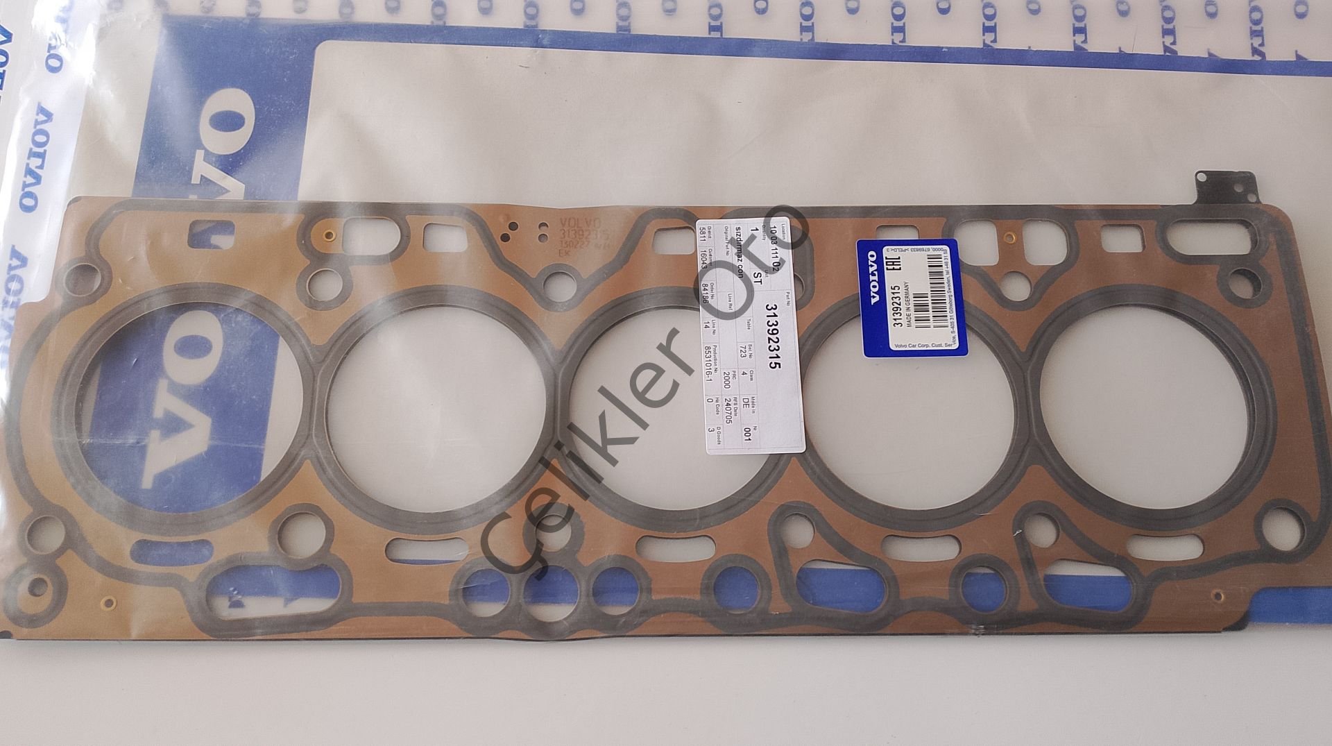 Silindir Kapak Contası S60 V60 S80 V70 V40 XC60 2,4 31392315