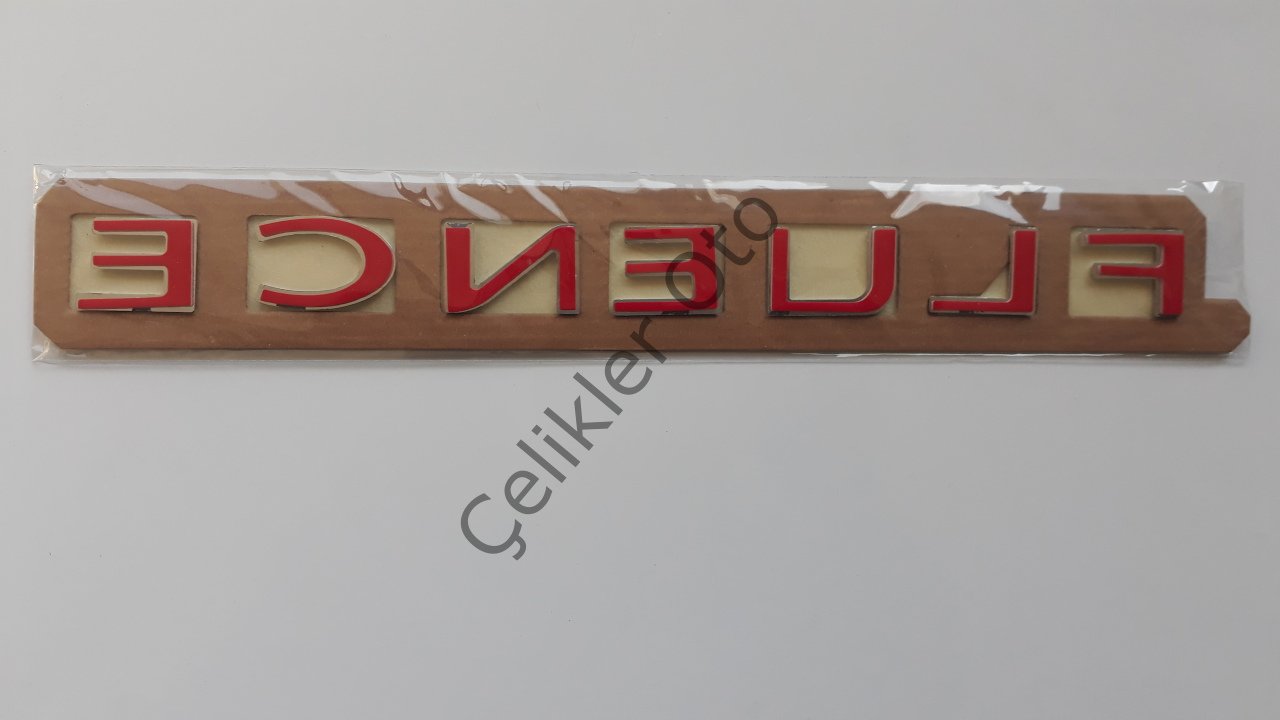 Fluence Arka Bagaj Yazısı 908890019R